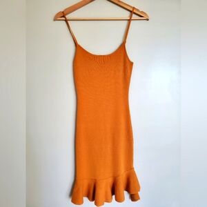 Orange Bodycon Dress